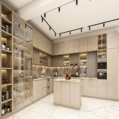 Acrylic Modular Kitchen in India
